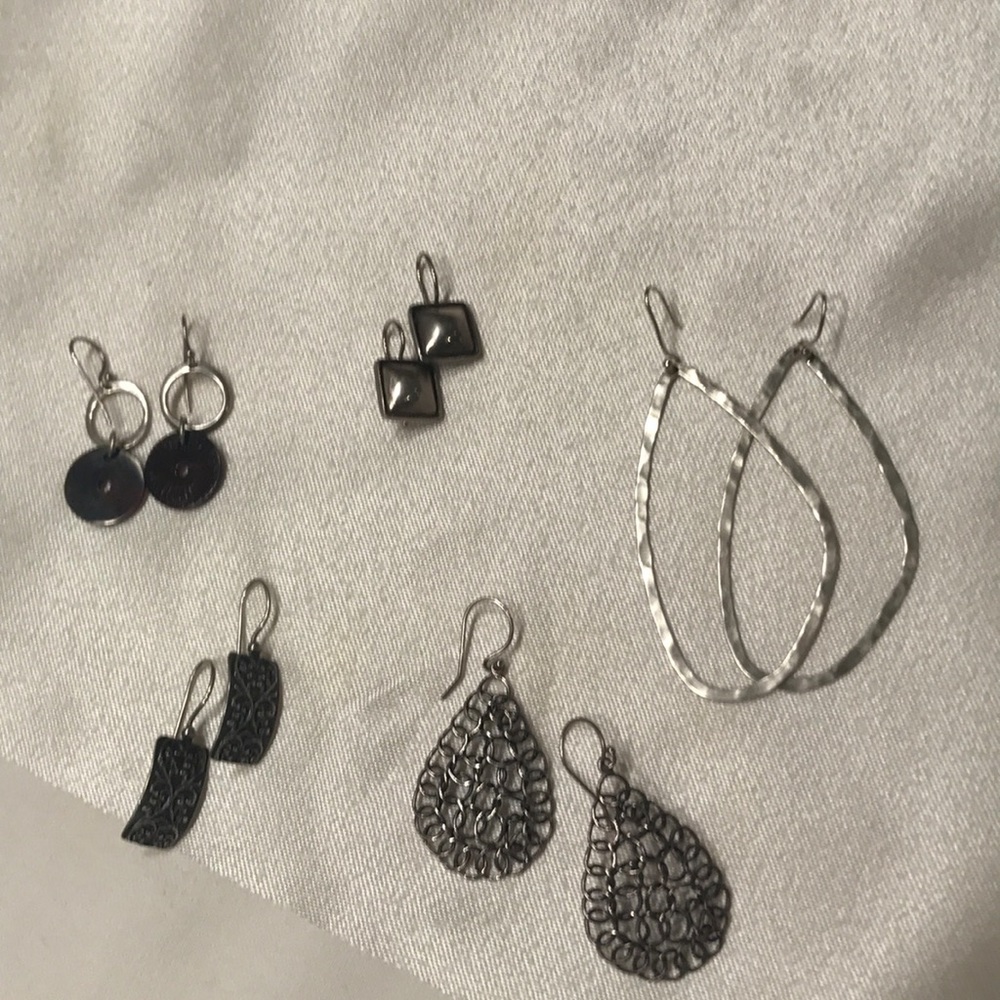 Silpada earrings. All Sterling. Beautiful details